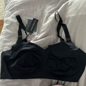 Kindred Bravely, large-busty, nursing ultra comfort smooth bra in black